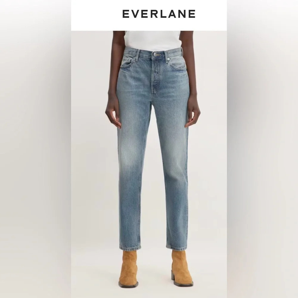 Everlane Women’s The 90’s Cheeky Jean Straight Leg High Rise Vtg Wash Size 26